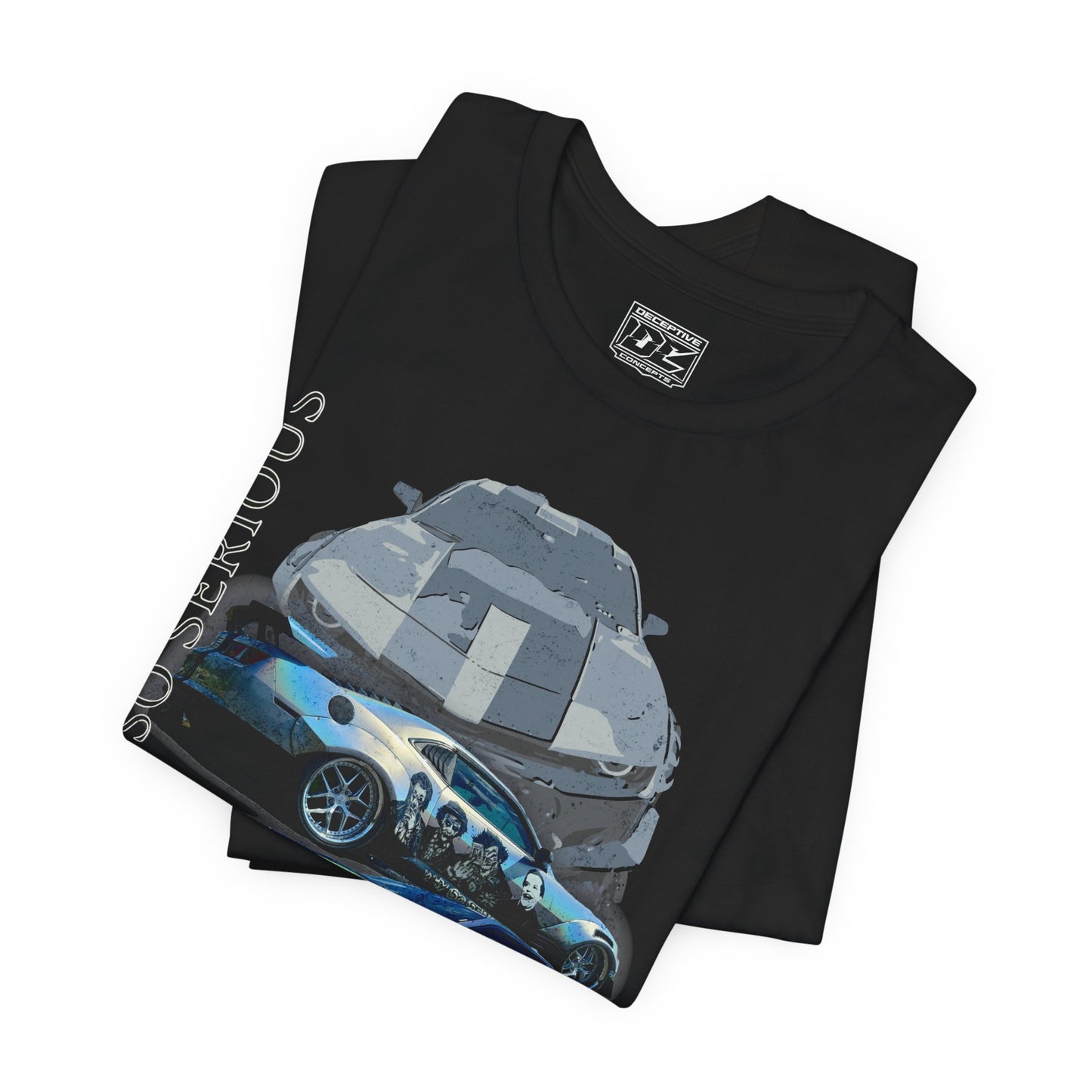 Car Enthusiast T‑Shirt — Deceptive Concepts Camaro Graphic (Why So Serious?)