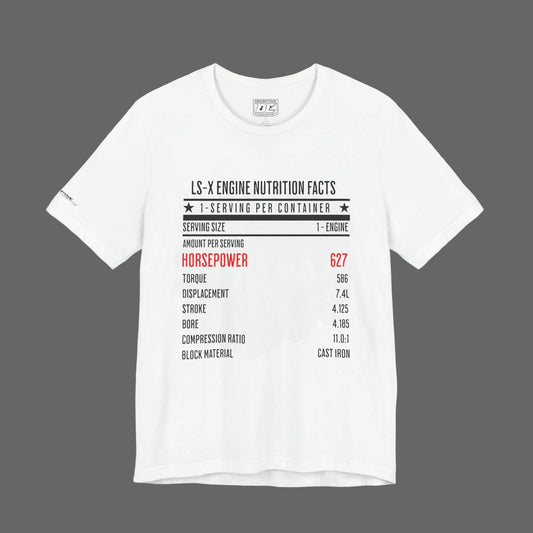 LS-X Nutrition Facts – Horsepower Performance T-Shirt